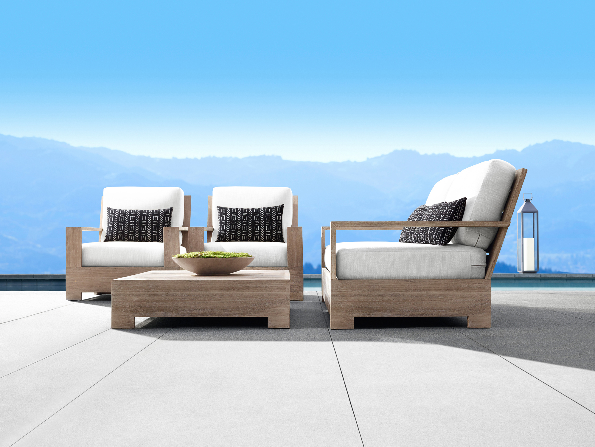 Restoration Hardware lifestyle composite, after